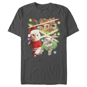 Men's Lost Gods Laser Cats T-Shirt - 1 of 4