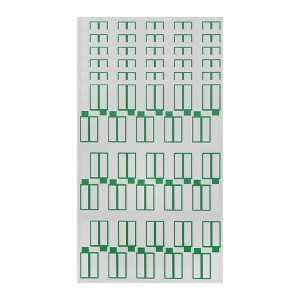 Unique Bargains P-Type Handwritten New Model Gift stickers 3.31"x1.02" Green 6 Pcs - 1 of 4