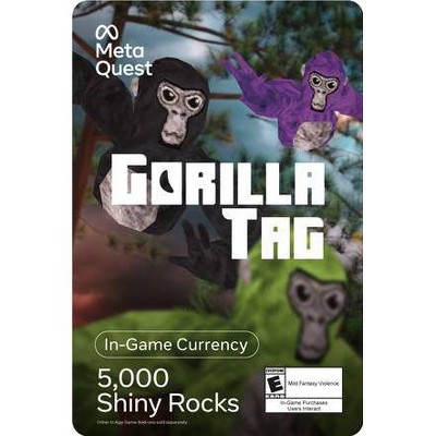 $19.99 Gorilla Tag™: 5000 Shiny Rocks In-Game Currency Gift Card (Digital)