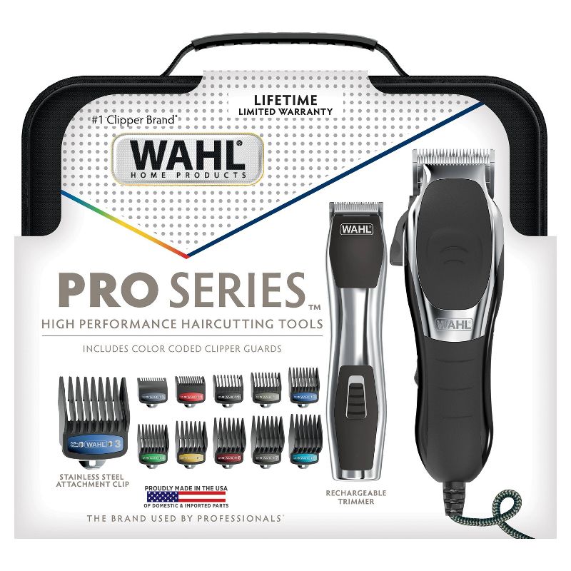 Wahl Pro Series High Performance Haircutting Kit with Cordless Beard Trimmer, 4 of 5