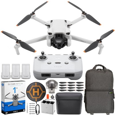 DJI Mini 3 Drone Quadcopter Fly More Combo Kit with RC-N1 + DJI Care Refresh Bundle