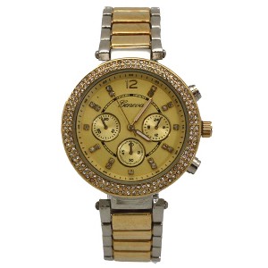 OLIVIA PRATT RHINESTONE ELEGANTE TWO TONE WATCH - 1 of 4