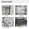 57" Spacious Bird Cage w/Rolling Stand - Large Parrot Cage for Cockatiels & Conures, UV-Resistant & Easy Assemble - 2 of 4