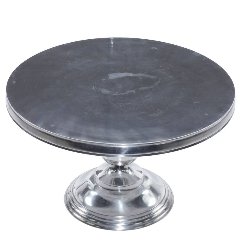 Traditional Aluminum Coffee Table Silver - Olivia &#38; May, 4 of 6