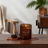 Lidded Glass Jar Crackling Wooden Wick Candle Leather and Embers - Threshold™ - image 2 of 3