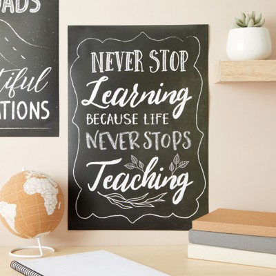 Chalkboard Design Motivational Quote Posters, 13x19 Inches, 20-Pack