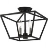 Livex Lighting Devone 3 - Light Semi-Flush Mount in  Black/Brushed Nickel - 3 of 4