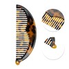 Unique Bargains Half Round Hair Comb with Hole 1 Pc - 3 of 4