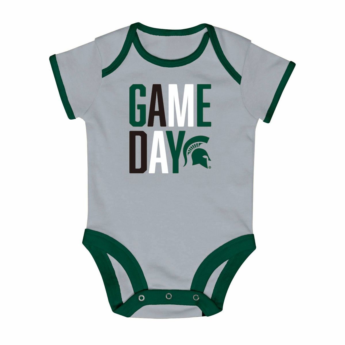 NCAA Michigan State Spartans Newborn 2pk Bodysuit - thumbnail 4