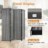 FDW Bamboo Room Divider 4/6 Panel Folding Privacy Screen Divider Tall Privacy Wall Divider for Home Office or Restaurant - 3 of 4