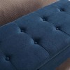59" Contemporary Storage Ottoman Bench with Tufted Top and Hidden Compartment for Bedroom or Entryway -3irtyhousy - 3 of 4