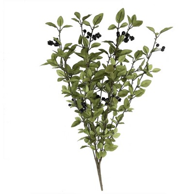 Vickerman 30" Artificial Green Huckleberry Bush.