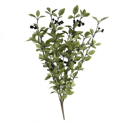 Vickerman 30" Artificial Green Huckleberry Bush.