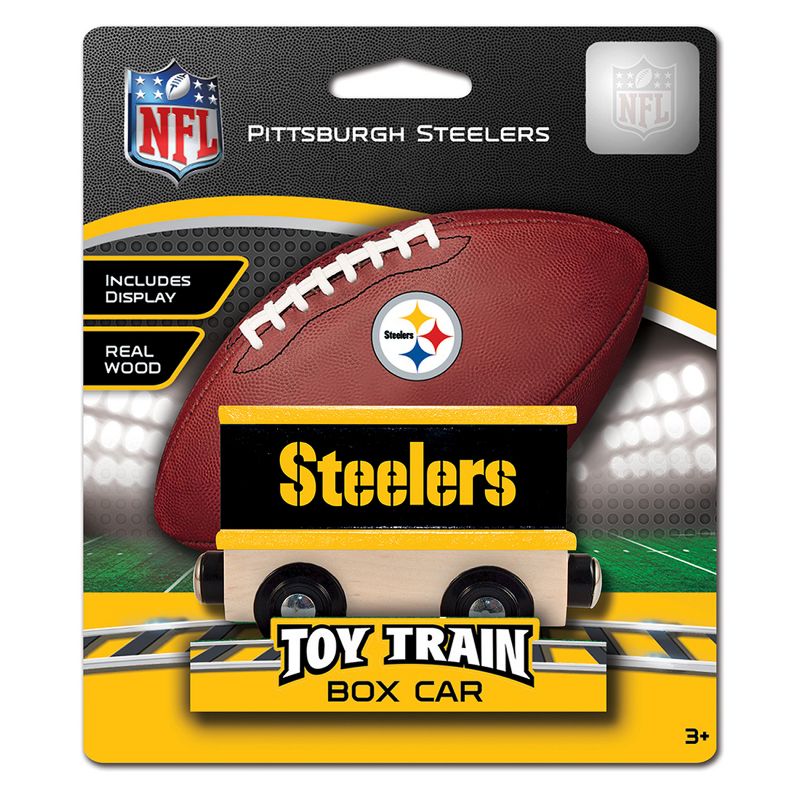 MasterPieces Wood Train Box Car - NFL Pittsburgh Steelers, 3 of 6