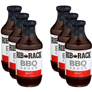 Rib Rack BBQ Sauce Hot Cayenne - Case of 6 - 19 OZ - 1 of 2