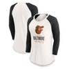 MLB Baltimore Orioles Women's White 3/4 Sleeve Fashion T-Shirt - 3 of 3