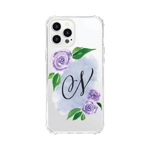 OTM Essentials Apple iPhone 15 Pro Max Monogram Clear Tough Edge Floral Script Case - 1 of 4