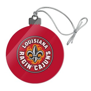 University of Louisiana at Lafayette Primary Logo Acrylic Christmas Tree Holiday Ornament - 1 of 4