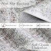 Traditional Printed Area Rug Low Pile Home Aesthetic Decor Doormat Non Slip Non Shedding Mat Throw Rug Stain Resistant Thin Bordered Carpet - 2 of 4