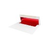 JAM Paper A6 Foil Lined Invitation Envelopes 4.75 x 6.5 White with Red Foil 25/Pack (3243655) - 3 of 4