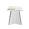 NicBex Dining Table 63" Modern Marble-Patterned Slab Dining Table with Stainless Steel Butterfly Legs for Dining Room - 3 of 4