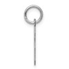 Black Bow Jewelry Sterling Silver, Athletic Collection, Small Polished Number 6 Pendant - 2 of 4