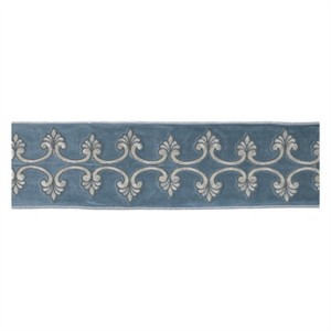Ornate Embroidered Wired Ribbon 4" x 5 Yds. - 1 of 2