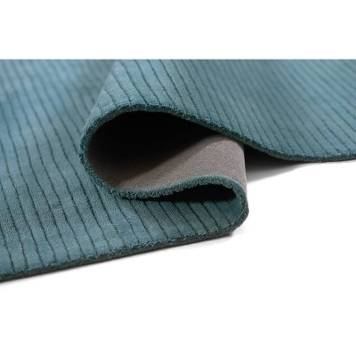 Asher Blue Handloomed Wool Rectangular Rug, 2 ft x 4 ft