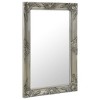 Aghana Digitals Baroque Style Silver Antique Finish Rectangular Wall Mirror - 19.7x31.5in Indoor - 2 of 4