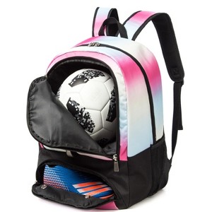 Generic Soccer Bag,Soccer Backpack for Basketball & Volleyball & Football,Sports Bag with Ball Compartment - 1 of 4