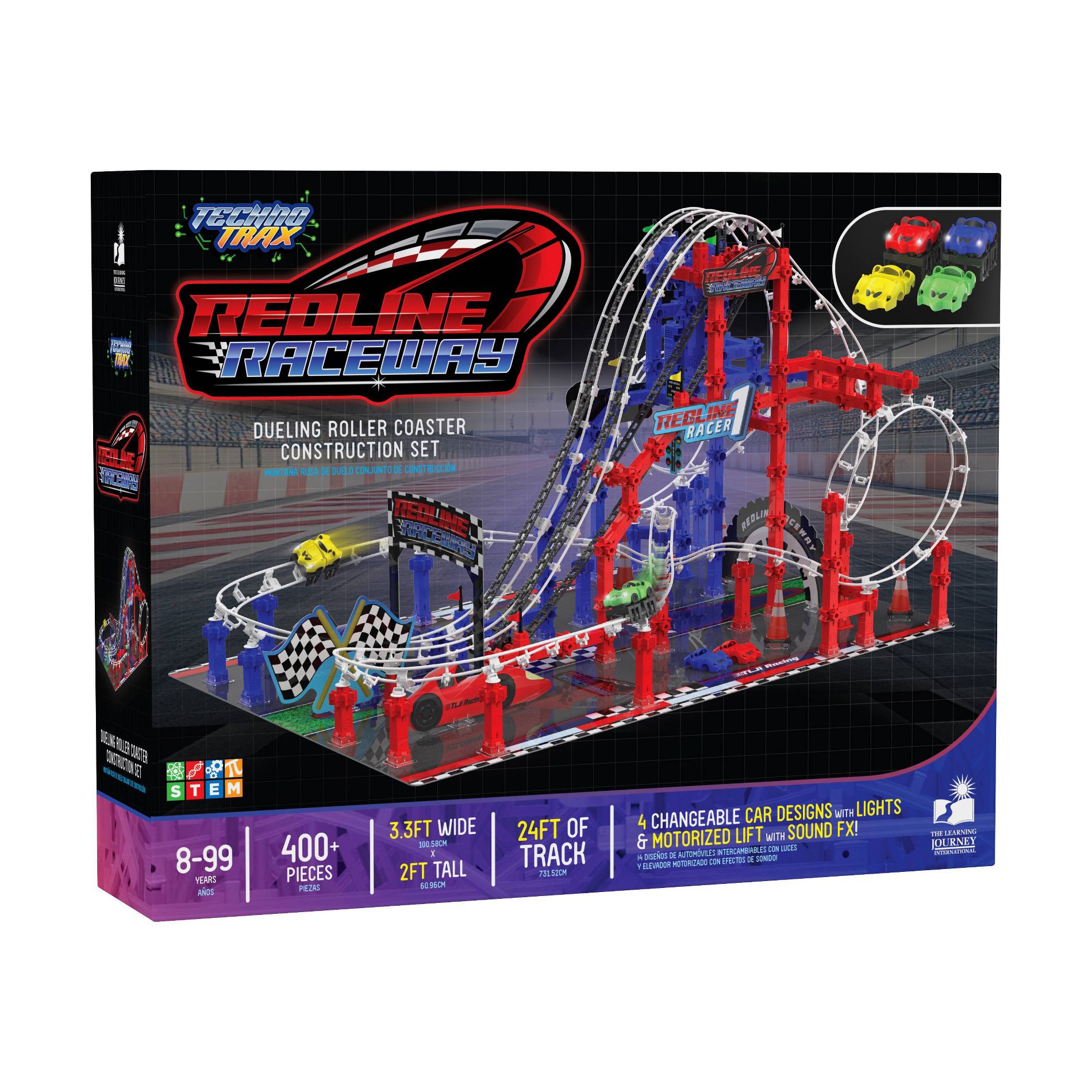 The Learning Journey International Techno Trax - Redline Raceway 400pc Electronic Board Game