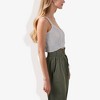Anna-Kaci Women's Knit Crop Top with Spaghetti Straps and Ribbed Hem Summer Tank Top - 4 of 4