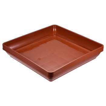 Juvale 8 Pack Plastic Plant Drip Trays for Planters, Pots, Rectangular  Saucer Pans for Indoors, Outdoors (Terracotta Red, 6.5x12 in)
