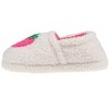 Kensie Girls’ Slippers - Cozy Kids House Slippers with Plush Fuzzy Upper and Smiley Face Patch - 3 of 4