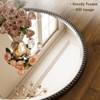 BEAUTYPEAK Beaded Round Wall Mirror Decorative Vanity Bathroom Mirror with Resin Frame - 4 of 4
