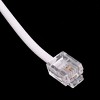 Unique Bargains 2 Pcs 6P2C RJ11 Telephone Phone Fax Modem Line Cable White 1.9M 6.2 Ft - 4 of 4