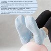Anna-Kaci 3-Piece Women's Low-Cut Grip Socks Set with Breathable Knit Texture and Soft Stretch Non-Slip Design - 3 of 4