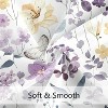 LunaLulinlk Floral Fabric Shower Curtain - 2 of 4