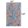 FONTOI Washable Area Rugs with Non-slip Backing, Indoor Bohemia Rugs, Foldable Low-Pile Rugs for Living Room Bedroom, Multicolored, 120"*0.14"*96" - 3 of 4