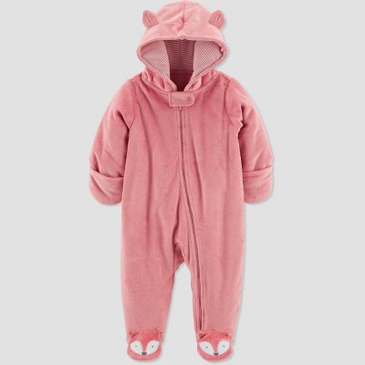Image of Carter's Just One You®️ Baby Girls' Fox Jumper - Pink 3M