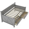 NicBex Modern Twin Size Daybed with 2 Large Drawers,X-shaped Frame for Bedroom,Living Room,Apartment - 4 of 4