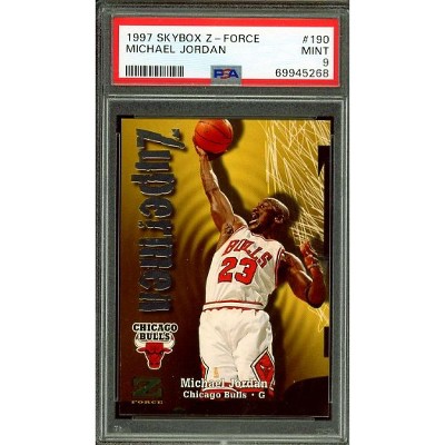 Michael Jordan Card 1997-98 SkyBox Z-Force #190 PSA 9