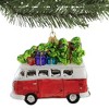 Huras Family 4.0 Inch Retro Van With Christmas Tree Ornament Camper Hippie Tree Ornaments - 3 of 3