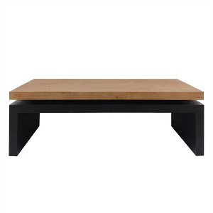 OUTSUPPLY Modern Coffee Table, Floating Top Wood Design, Sleek Living Room Center Table with Durable Wood - 1 of 4