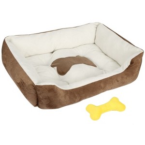 Pet Dog Bed Soft Warm Fleece Puppy Cat Bed - 1 of 4