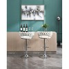 Lyngins Office & Bar Counter Height Bar Stool Set of 2,Modern Swivel Bar Stools with Chrome-Plated Metal Base, Height Adjustable Velvet Counter Stools - 3 of 4