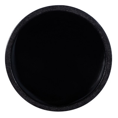 Braslen Black Concrete Round Patio Planter