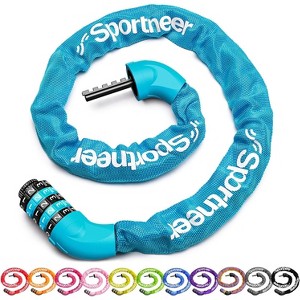 Sportneer Bike Lock - 5 Digit Combination High Security - 1 of 3