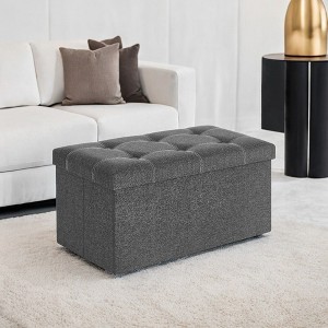 SONGMICS Storage Ottoman Bench Ottoman with Storage Footstool Hold up to 660 lb for Bedroom Living Room - 1 of 4