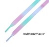 INSPIRE CHIC Three Colors Gradient Flat Shoe Laces for Sneakers 1 Pair - 3 of 4